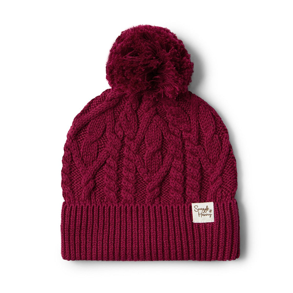 Raspberry Organic Baby Knit Beanie