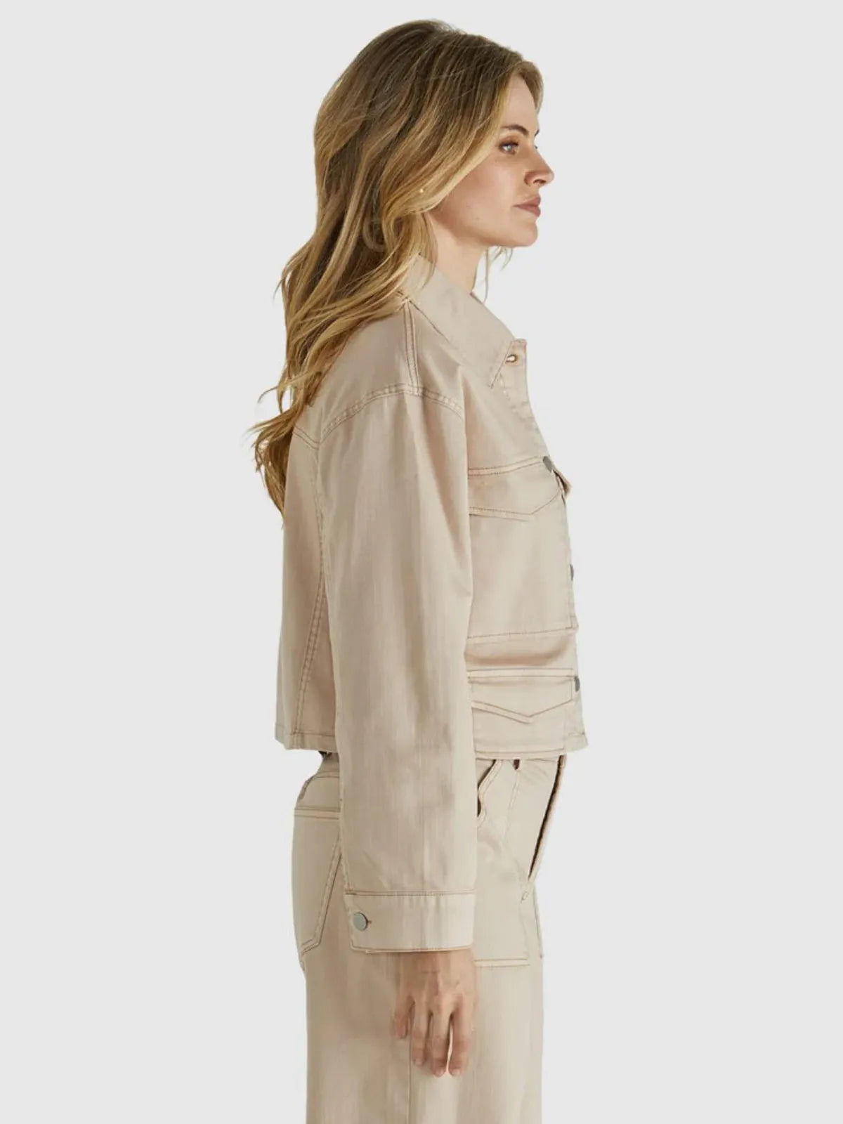 Reece Jacket - Tan Wash - Sass - Image 3