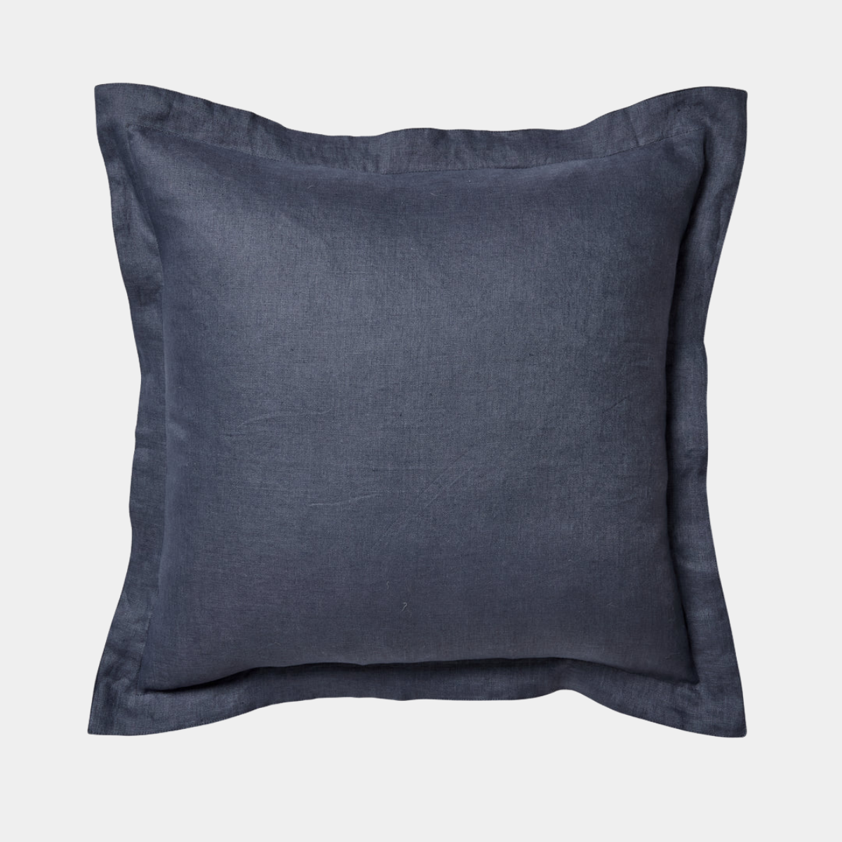 Riley Denim Blue Linen Cushion - Madras Link - Image 1