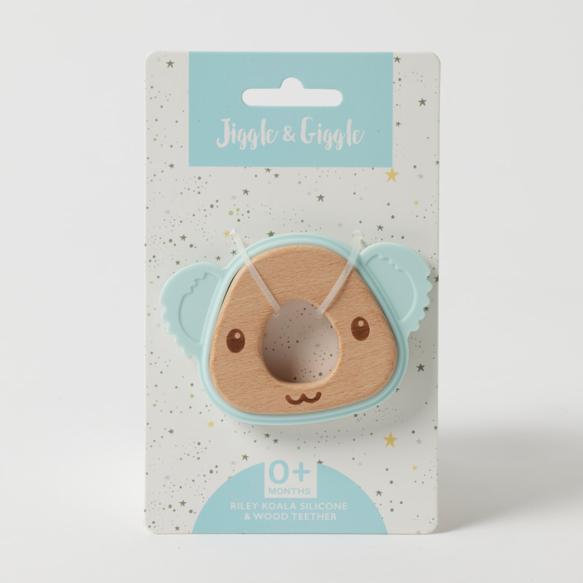 Riley Koala Silicone Teether - Blue - Jiggle & Giggle - Image 2