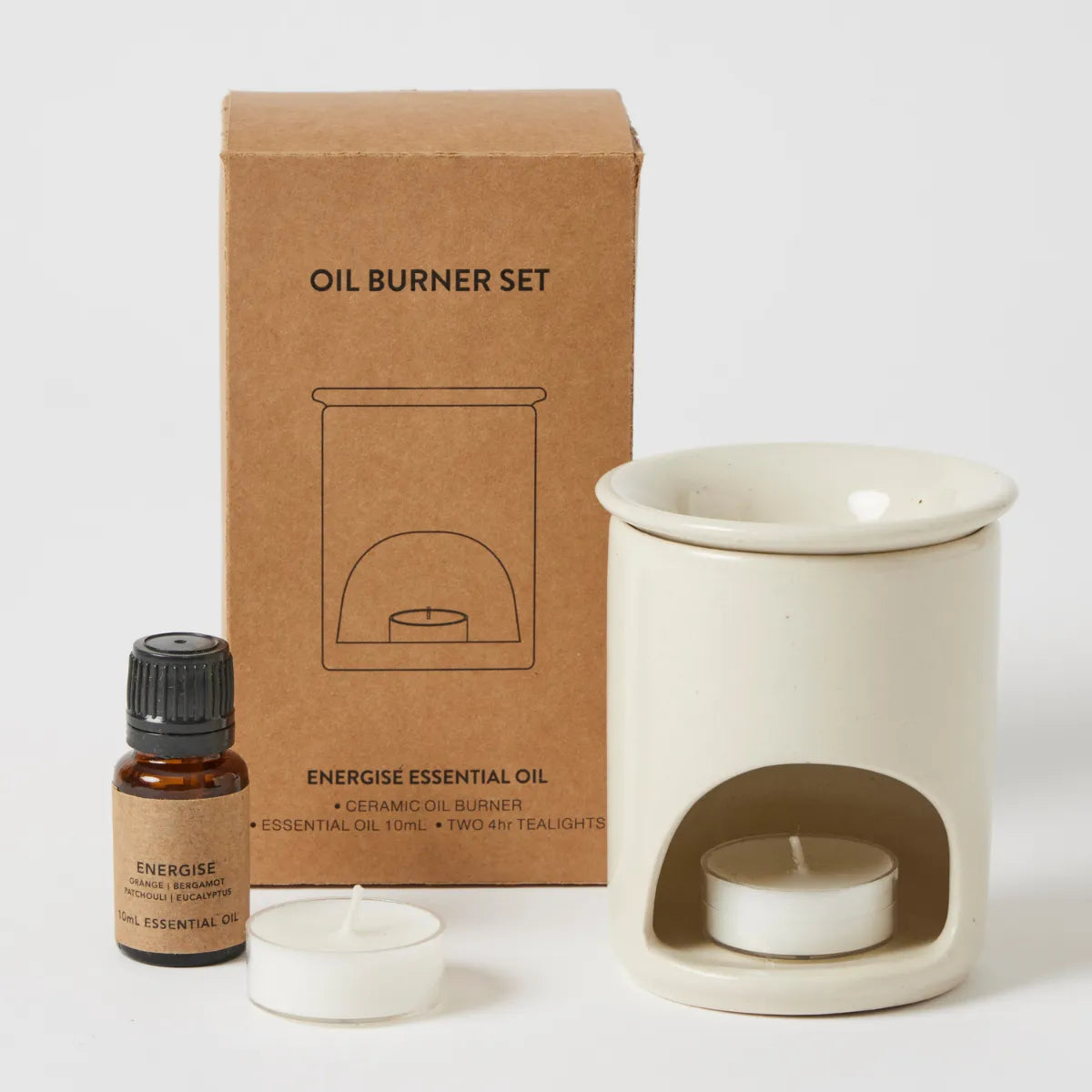 Ritual Oil Burner Gift Set - White - Pilbeam - Image 1