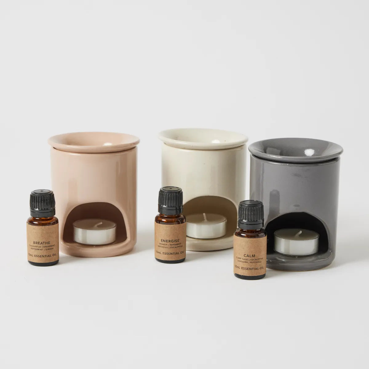 Ritual Oil Burner Gift Set - White - Pilbeam - Image 3