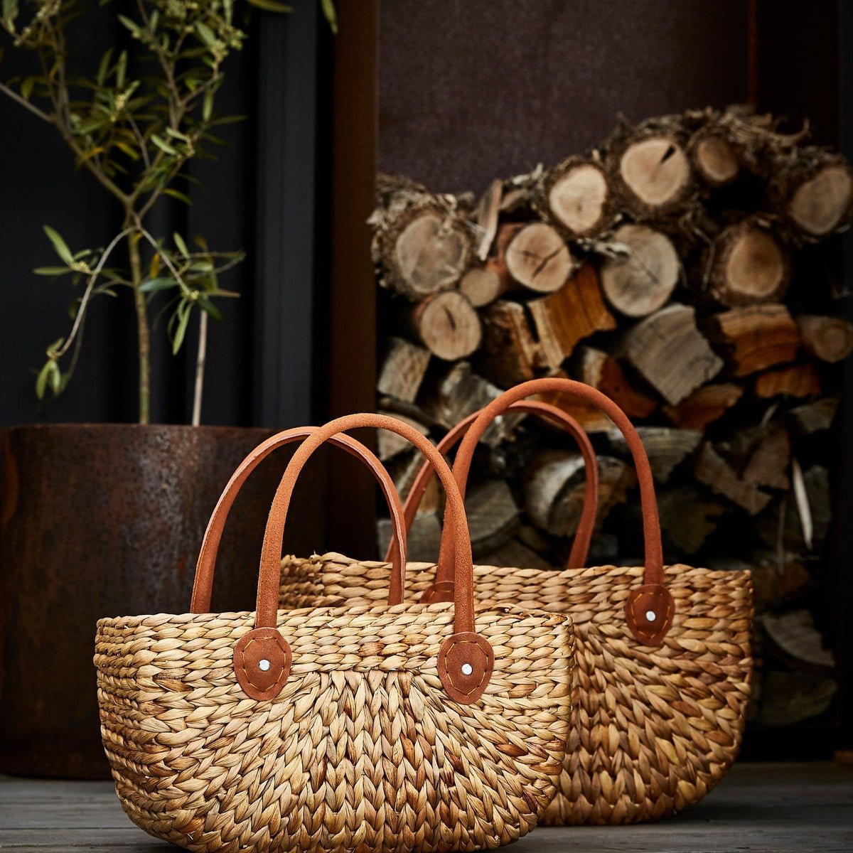Robert GordonHarvest Baskets Set of 2 / Suede