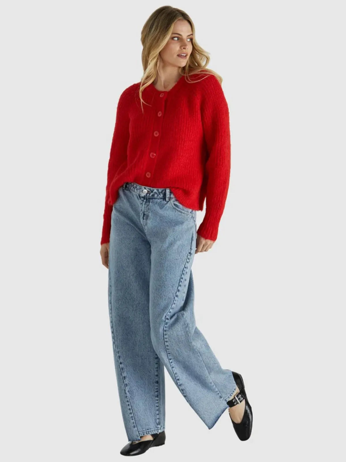 Romee Cardi - Poppy Red - Sass - Image 2