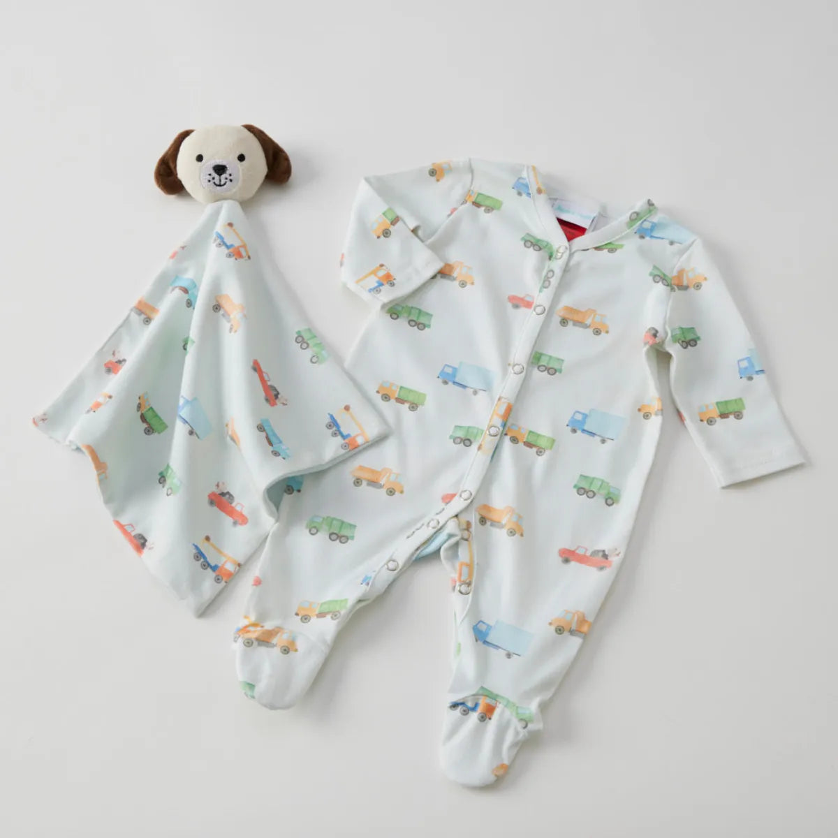 Romper and Comforter Set - Trucking Along - Jiggle & Giggle - Image 1