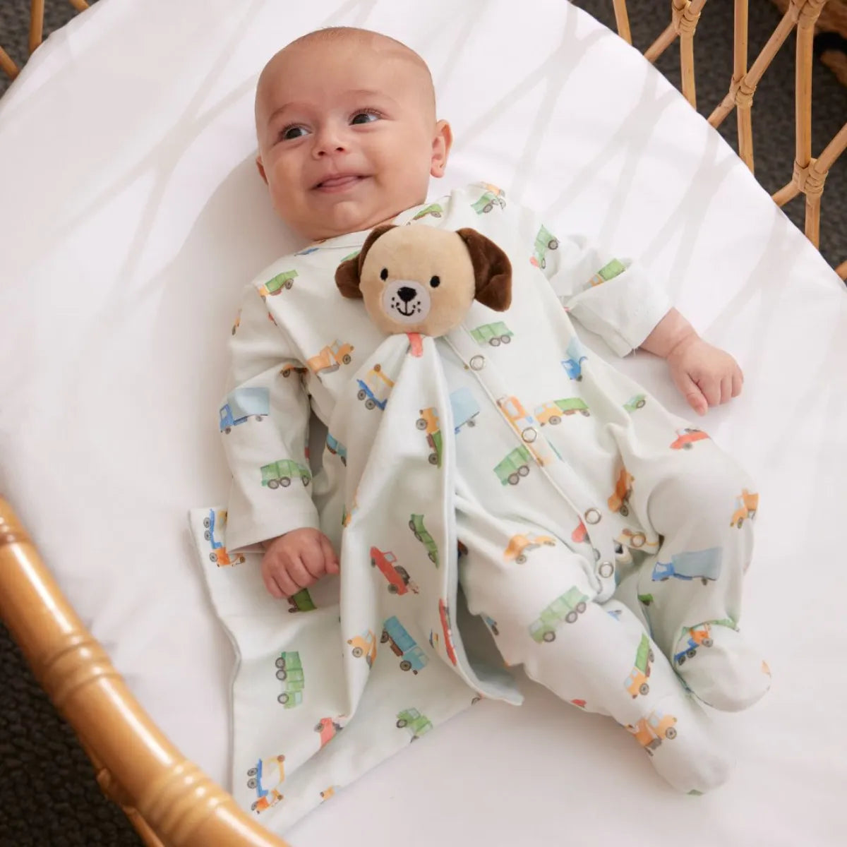 Romper and Comforter Set - Trucking Along - Jiggle & Giggle - Image 2