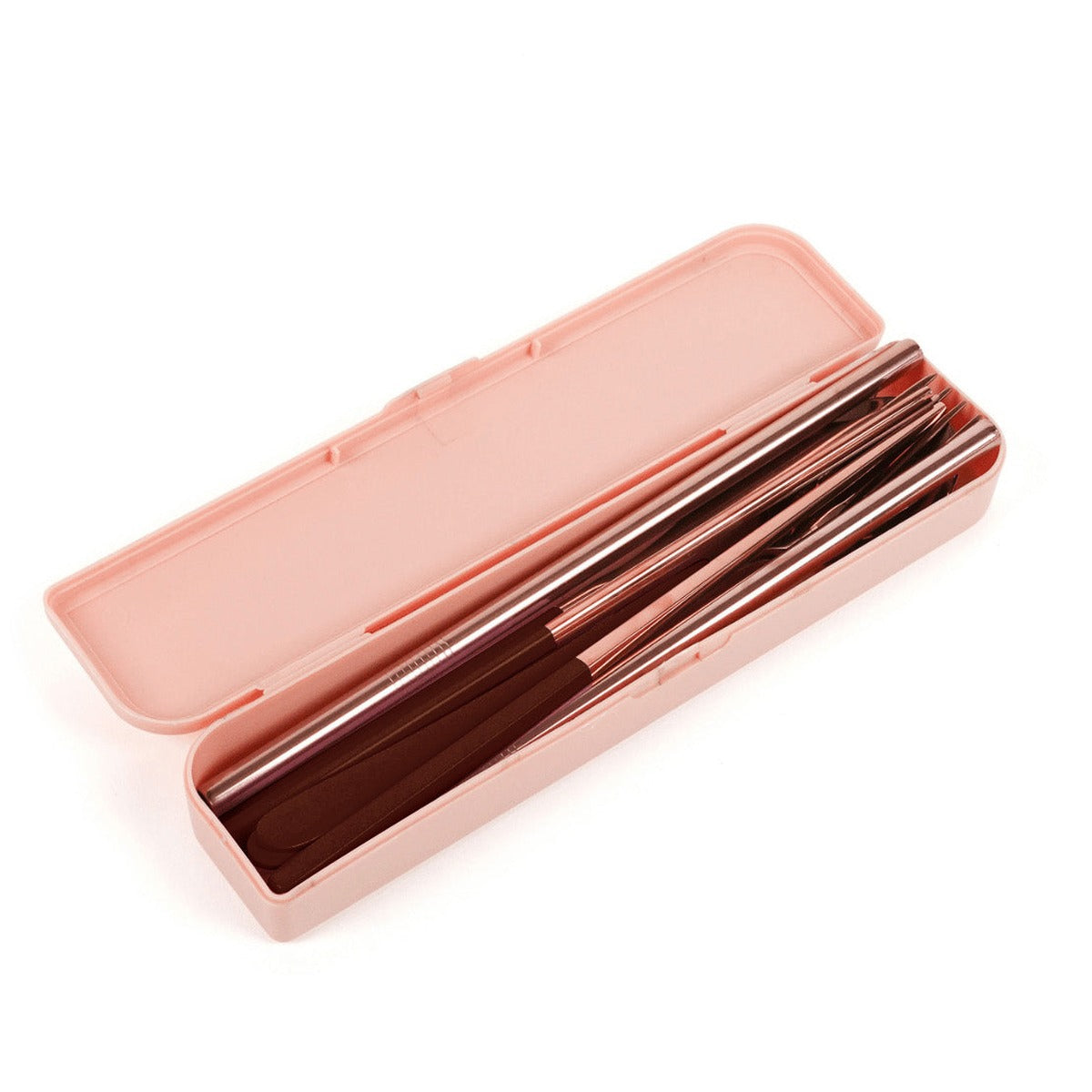 Take Me Away Cutlery Kit - Rose Gold with Chocolate Handle