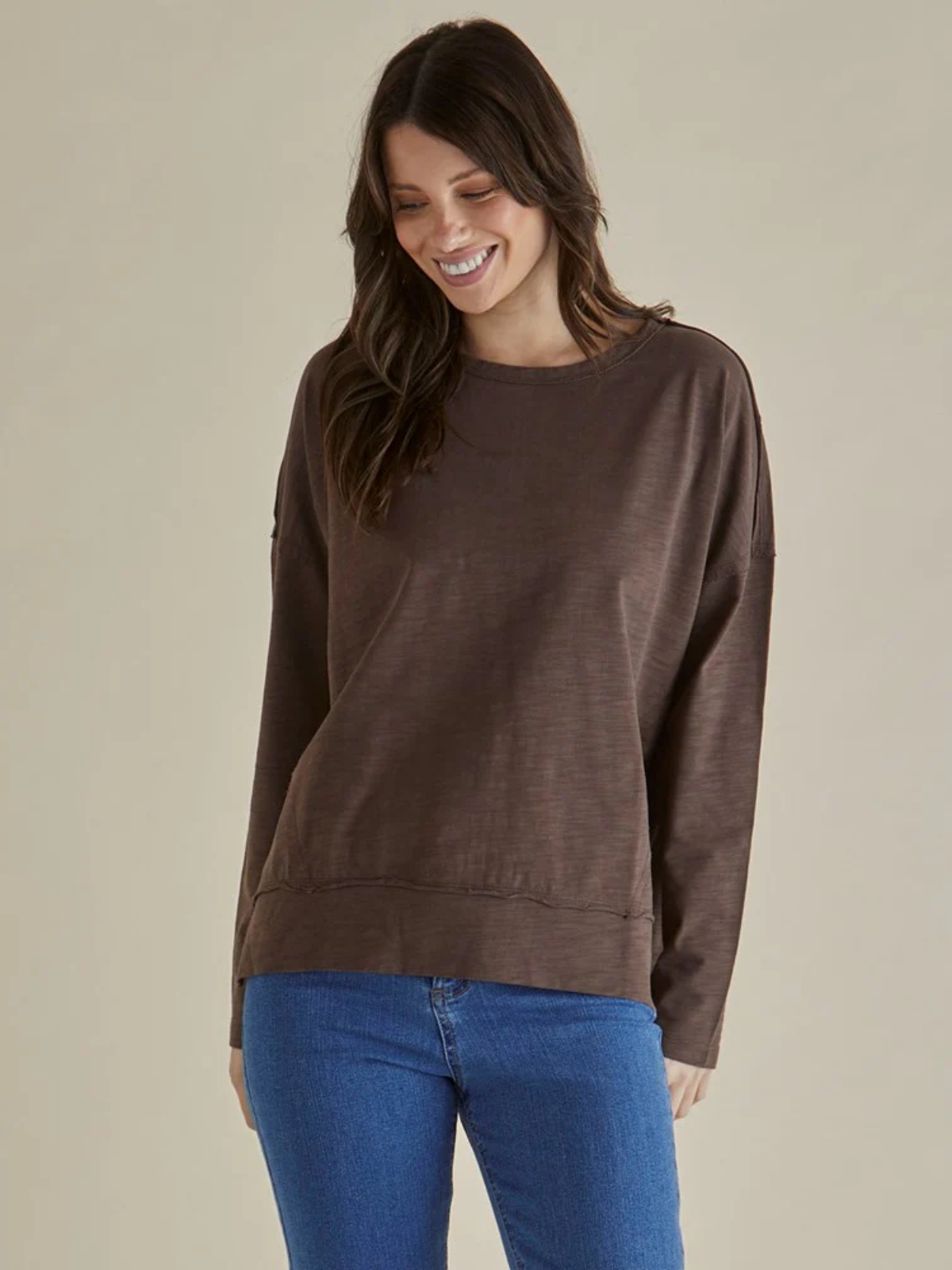 Roxette Tee - Chocolate - Betty Basics - Image 1