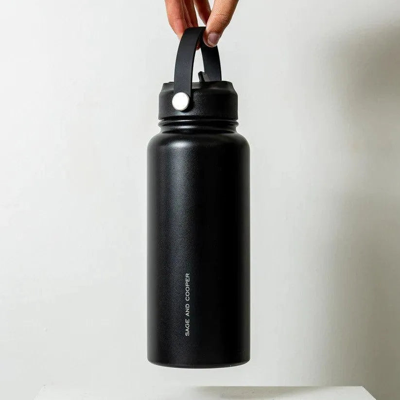 Sage & Cooper Insulated Drink Bottle | Black - Sage & Cooper - Image 2