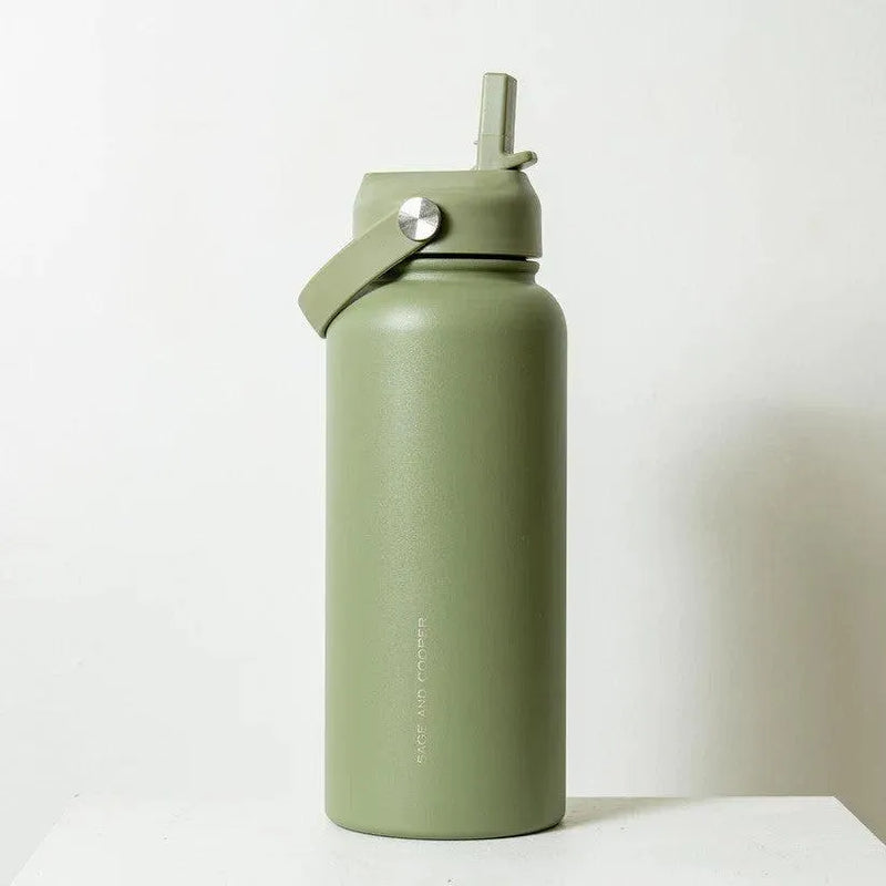 Sage & Cooper Insulated Drink Bottle | Olive - Sage & Cooper - Image 1
