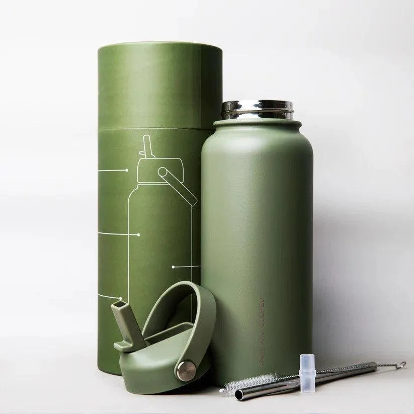 Sage & Cooper Insulated Drink Bottle | Olive - Sage & Cooper - Image 3