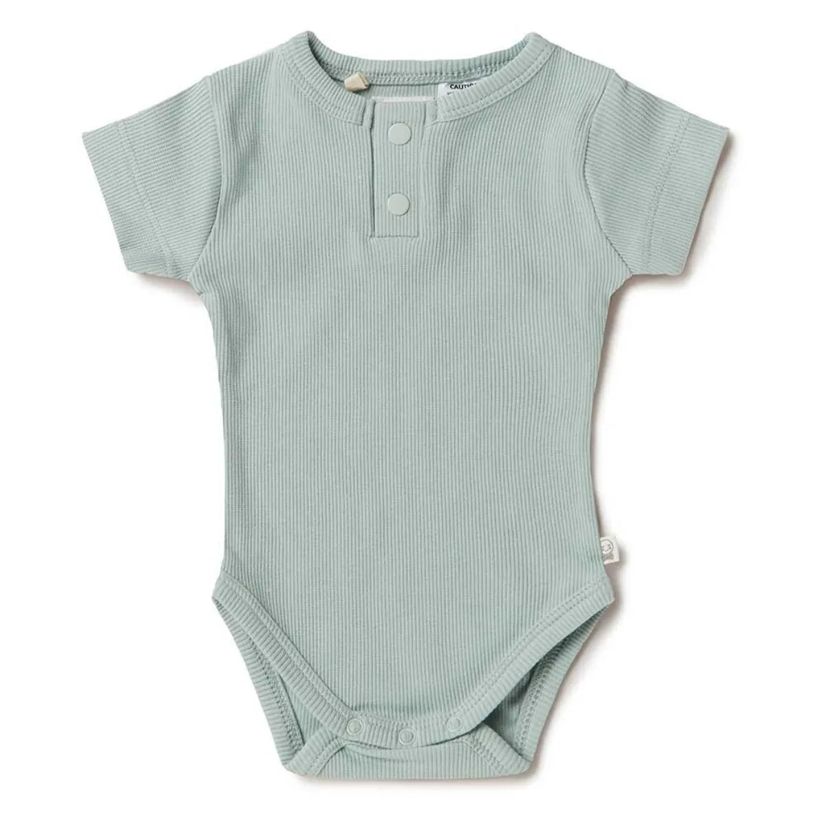 Sage Short Sleeve Organic Bodysuit - Snuggle Hunny - Image 2