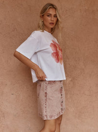 Sass Clothing Salore Printed Tee, Peony Print