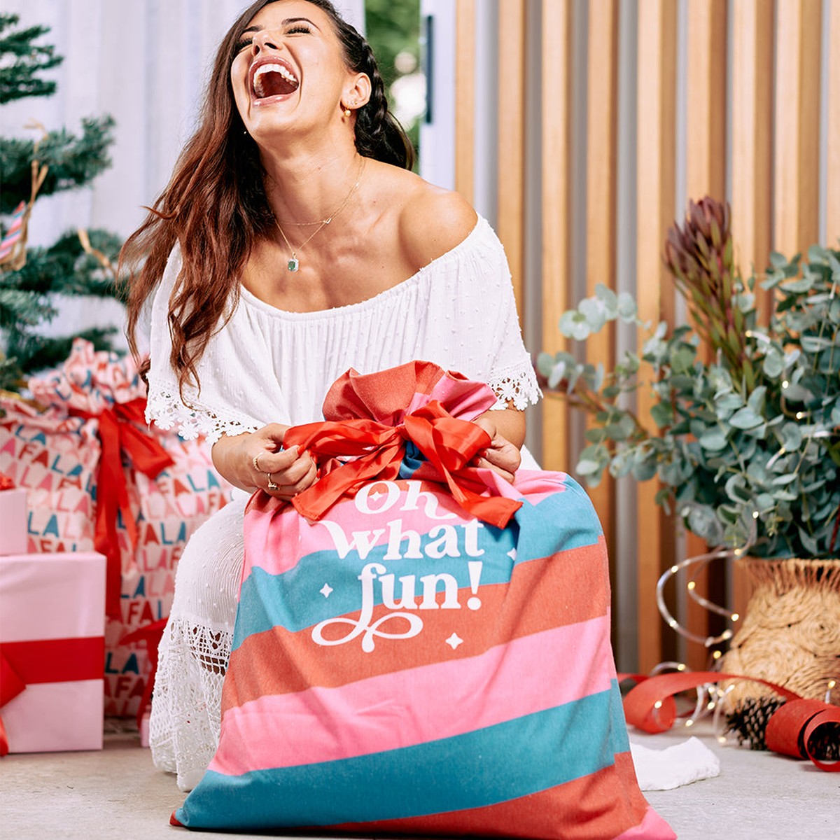 Annabel Trends Santa Sack, Oh What Fun