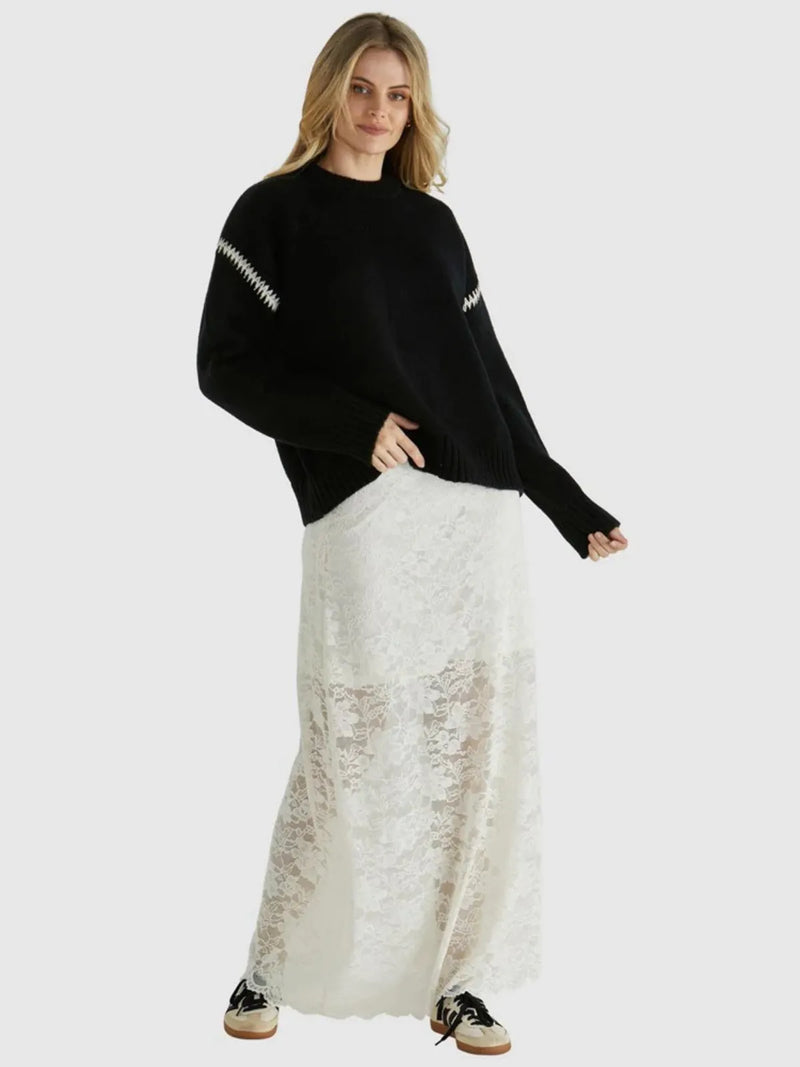 Sasha Knit - Black - Sass - Image 1