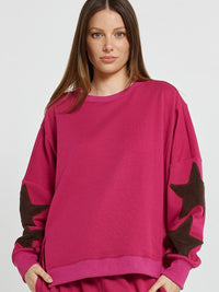 Saskia Sweatshirt - Mulberry