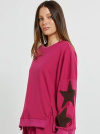 Saskia Sweatshirt - Mulberry