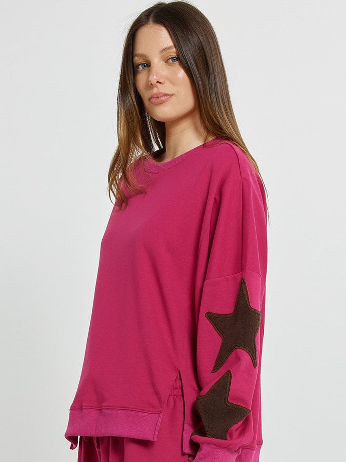 Saskia Sweatshirt - Mulberry
