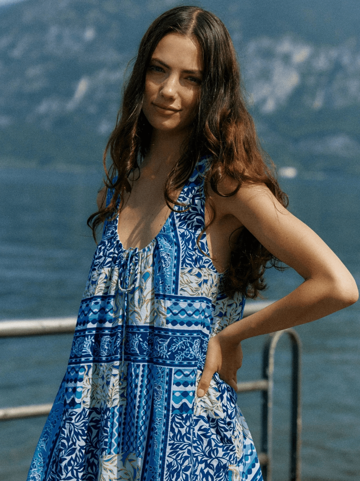 SassIsra Midi Dress - Sea Meadow