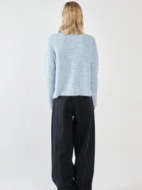 SassMarli Boxy Rib Knit - Pale Blue