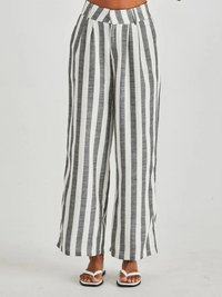 SassNevada Pant - Cream Black Stripe