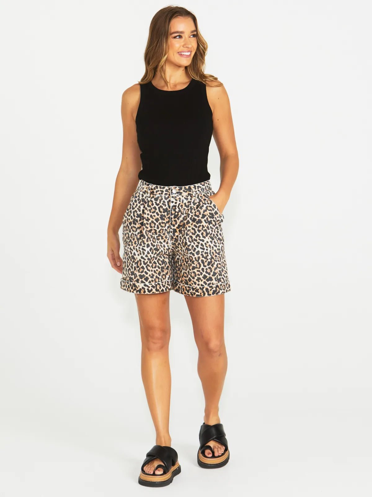 SassNoah Rib Tank - Black