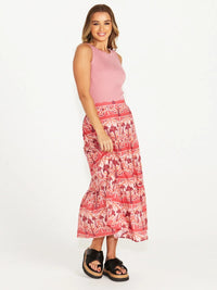 SassNoah Rib Tank - Dusty Pink