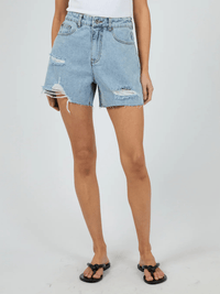 Silent TheoryKyia Short Destroyed - Light Blue