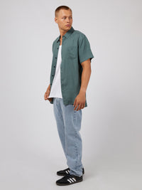 Linen SS Shirt - Pine