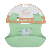 Silicone Bib - Elephant/Sage