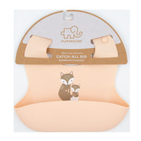 Silicone Bib - Fox/Blush
