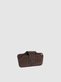 Skittle Sunglass Case - Woven Chocolate