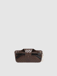 Skittle Sunglass Case - Woven Chocolate