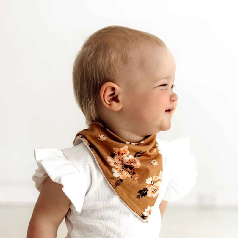 Snuggle HunnyGolden Flower Organic Dribble Bib