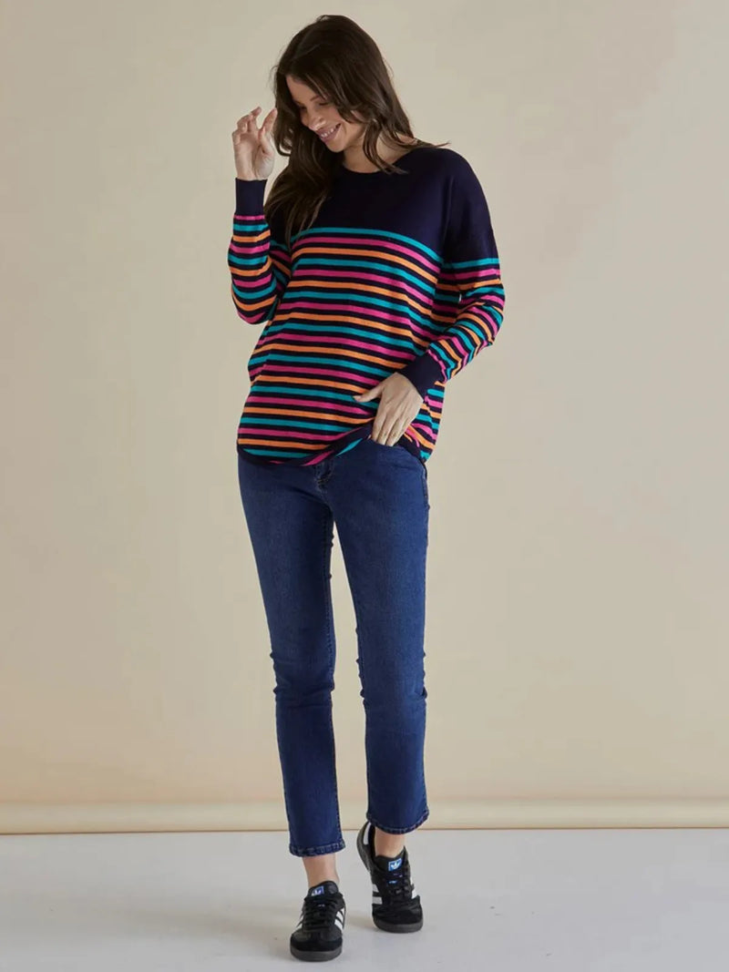 Sophie Knit Jumper - Rainbow - Betty Basics - Image 1