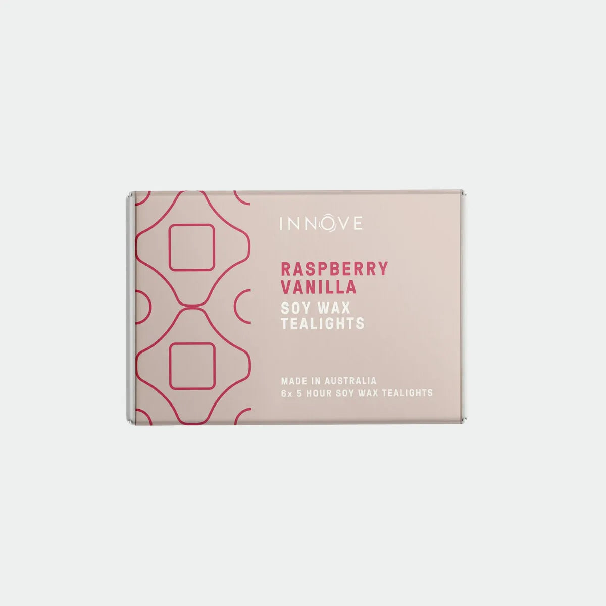 Soy Tealight Candles - Raspberry Vanilla 6 Pack - Innove - Image 1