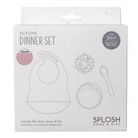 SploshSilicone Dinner Set - Pink