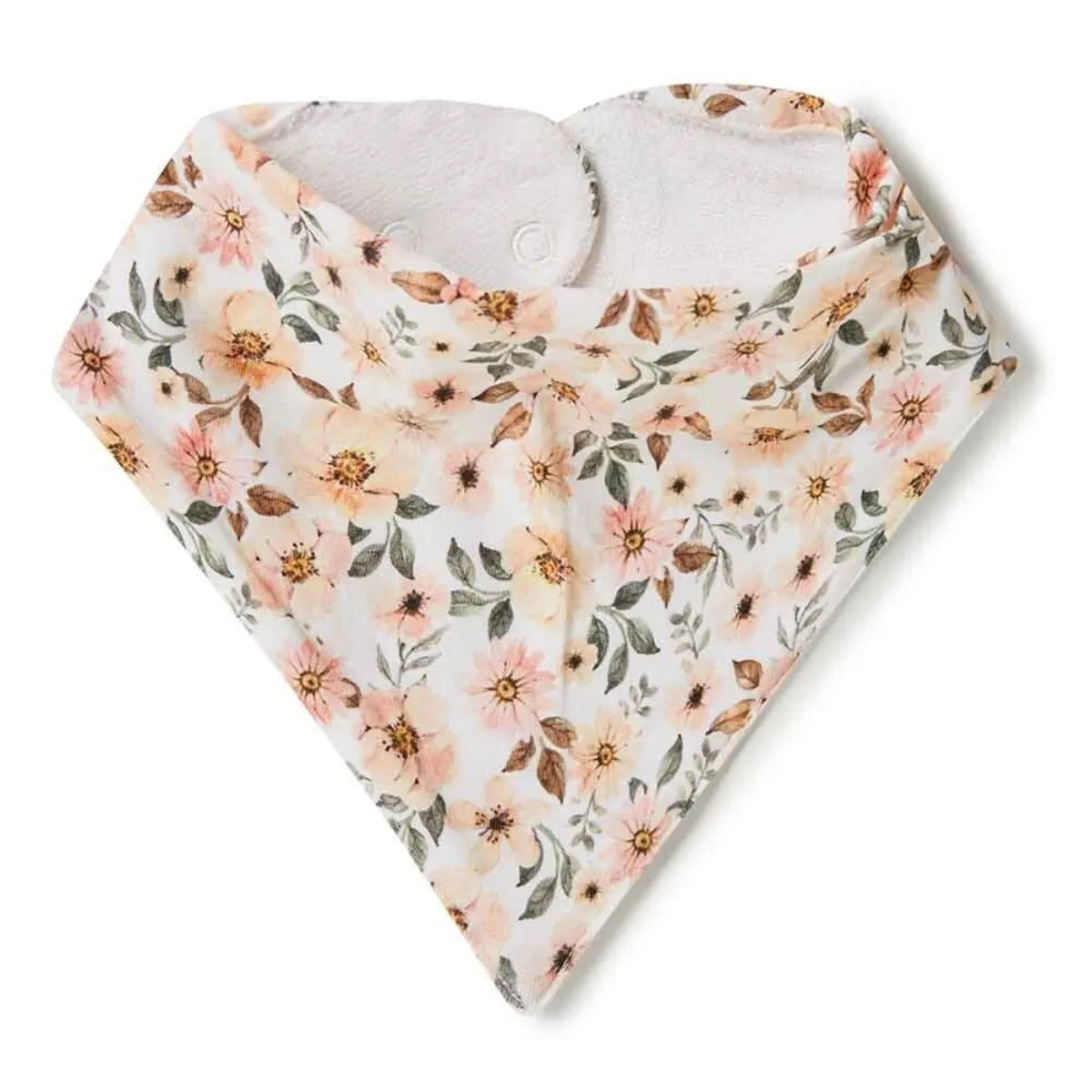 Spring Floral Organic Dribble Bib - Snuggle Hunny - Image 2