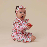 Strawberry Organic Snugglesuit Convertible Romper
