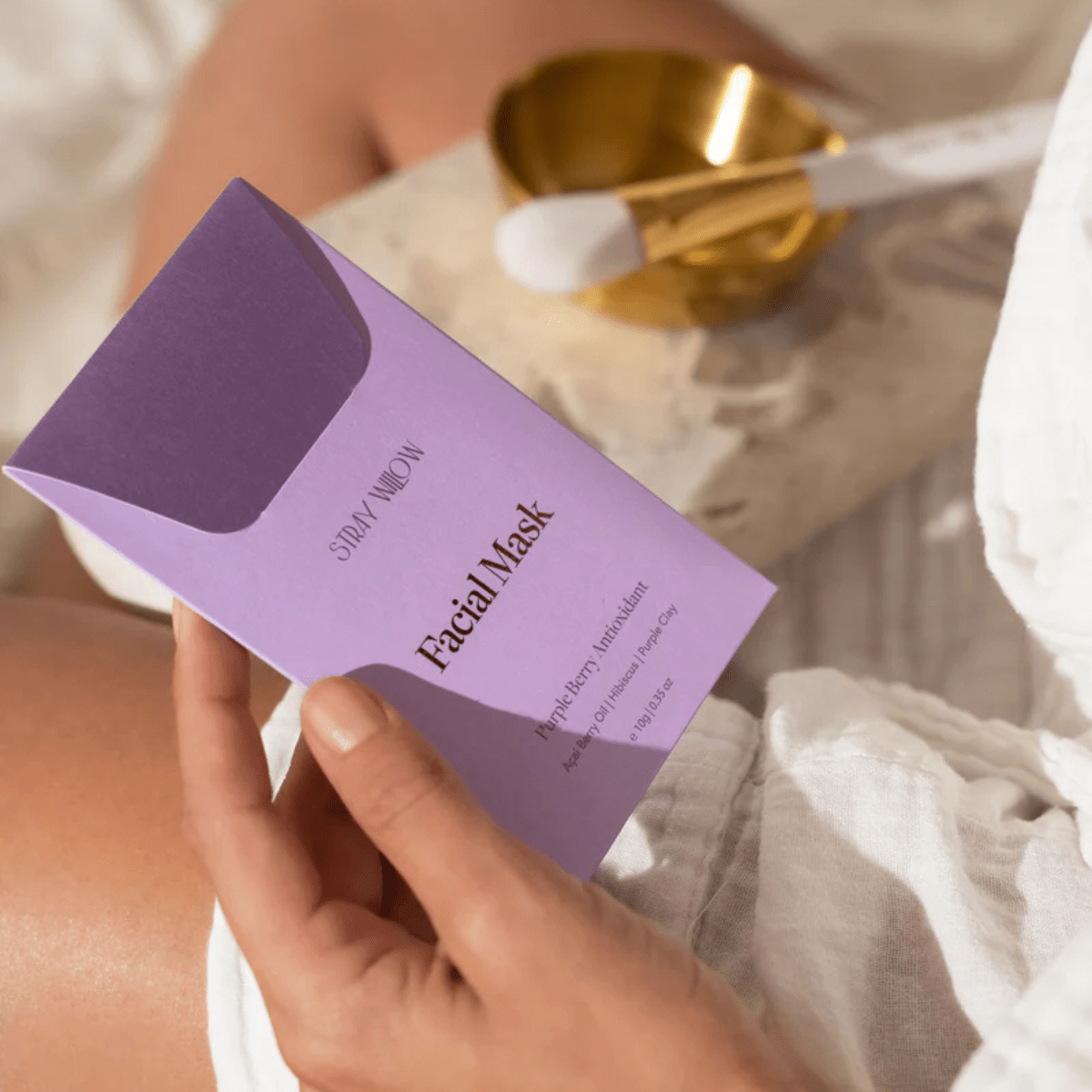 Stray WillowFacial Mask - Purple Berry