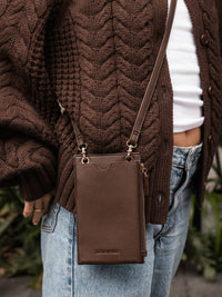 Suki Phone Bag - Chocolate