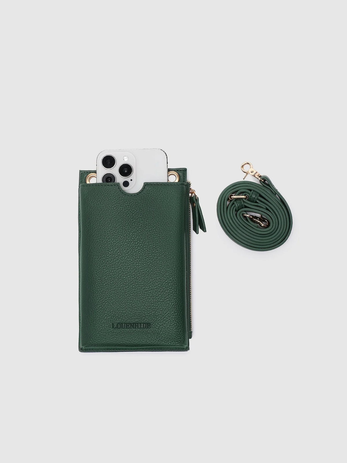 Suki Phone Bag - Forest Green - Louenhide - Image 2