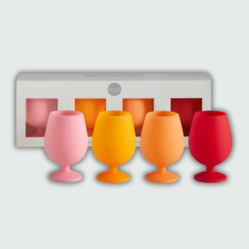 Sunset | Stemm | Silicone Unbreakable Wine Glasses - Porter Green - Image 1