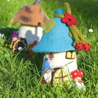 Tara TreasuresFairies and Gnomes House - Blue Roof