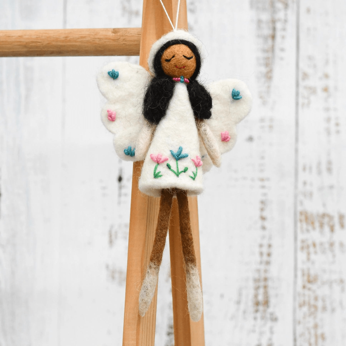 Tara TreasuresFelt Angel Fairy - White Dress