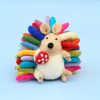 Tara TreasuresFelt Colourful Rainbow Hedgehog