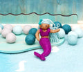 Felt Coral Mermaid Hanging - Fuchsia Tail