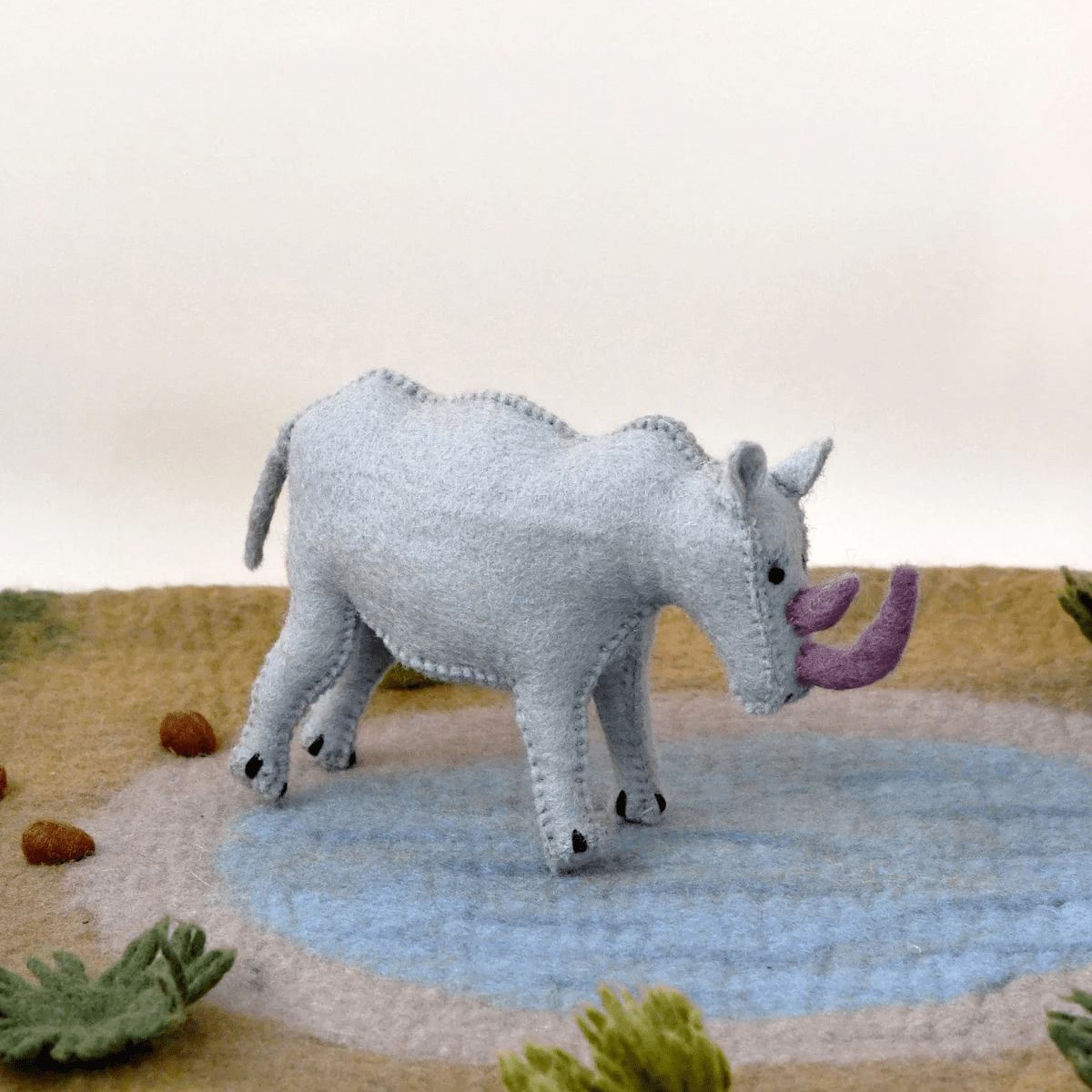 Tara TreasuresFelt Rhinoceros Soft Toy