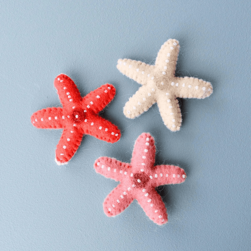 Tara TreasuresFelt Starfish - Set of 3