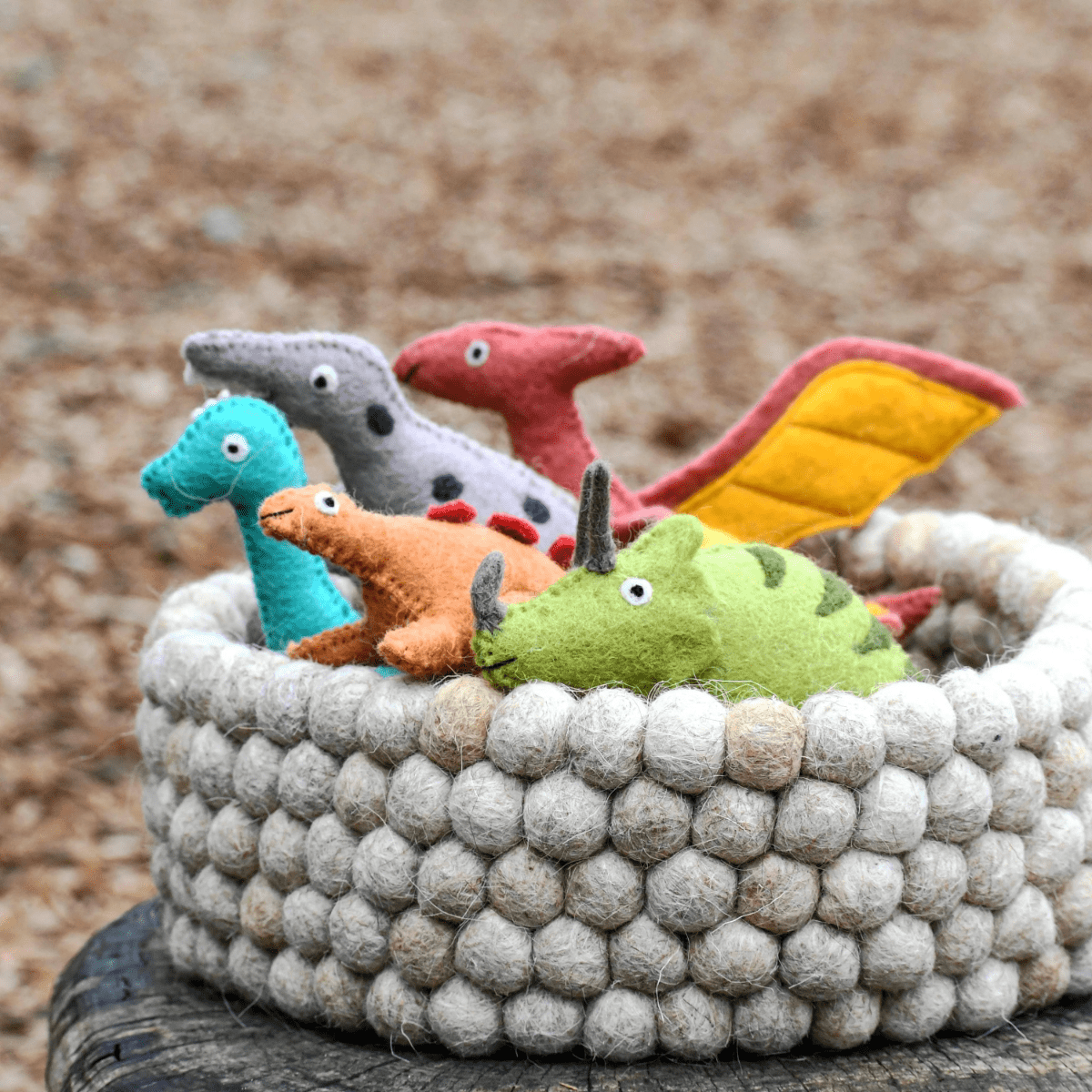 Tara TreasuresFelt Stegosaurus Dinosaur Toy